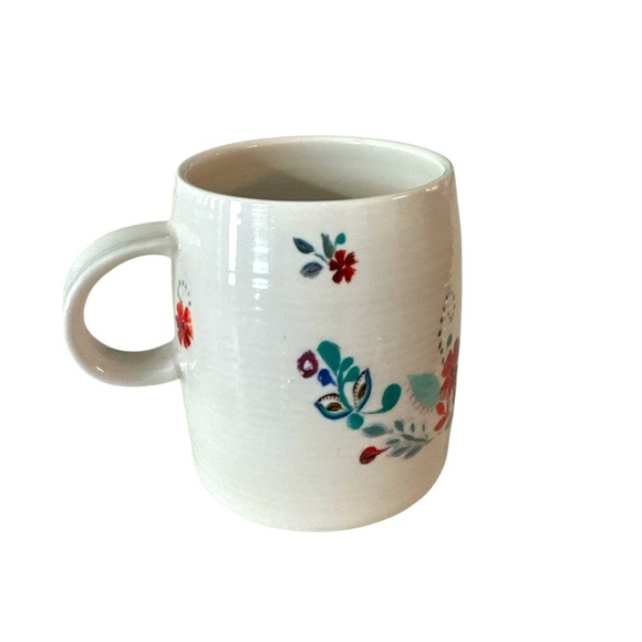 Anthropologie Starla M Halfmann Monogram Letter H Petal Palette Coffee Tea Mug - Picture 3 of 8
